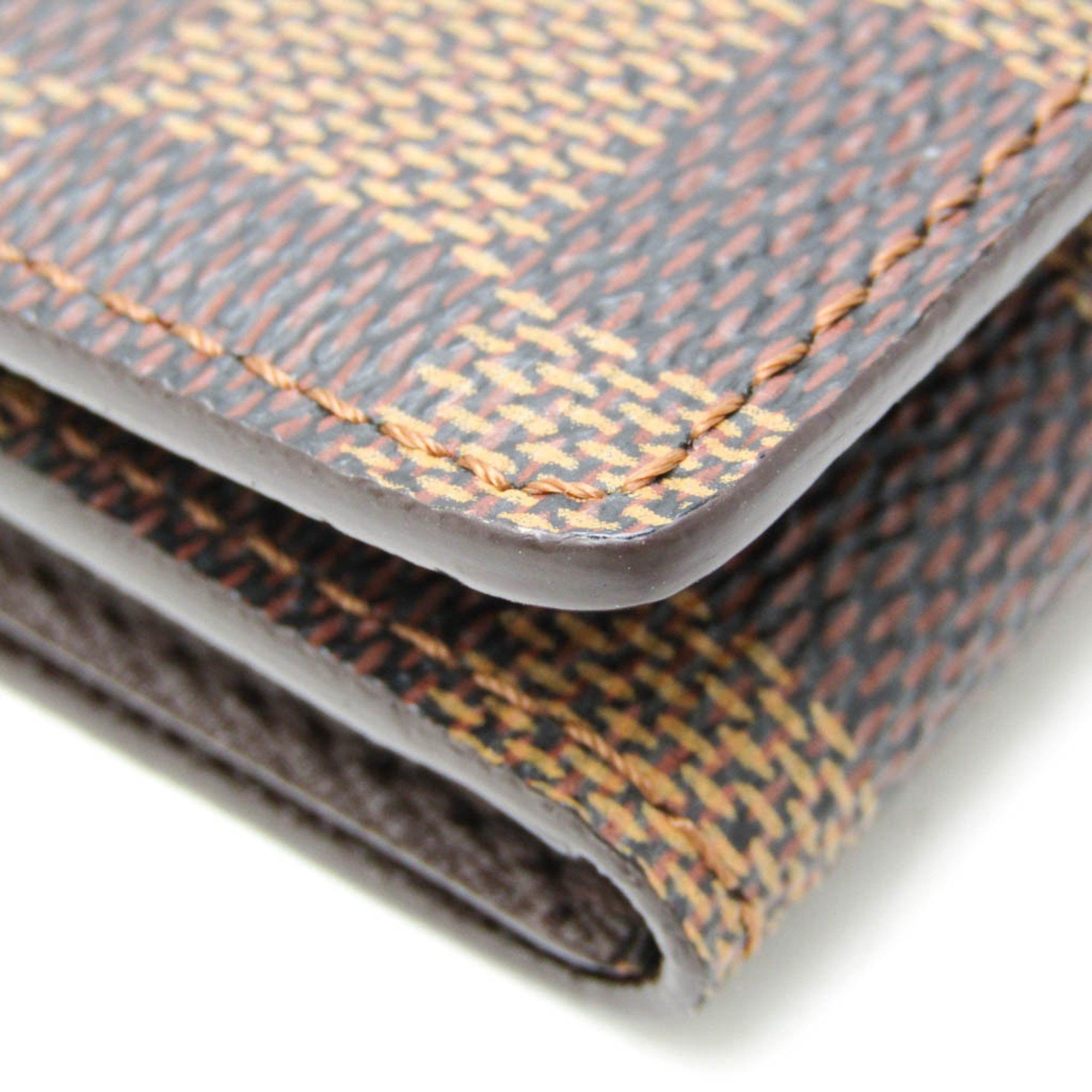 Louis Vuitton Louis Vuitton Damier Ludlow N62925 Men,Women Damier Canvas Coin Purse/coin Case Ebene Size ONE SIZE - 7 Thumbnail