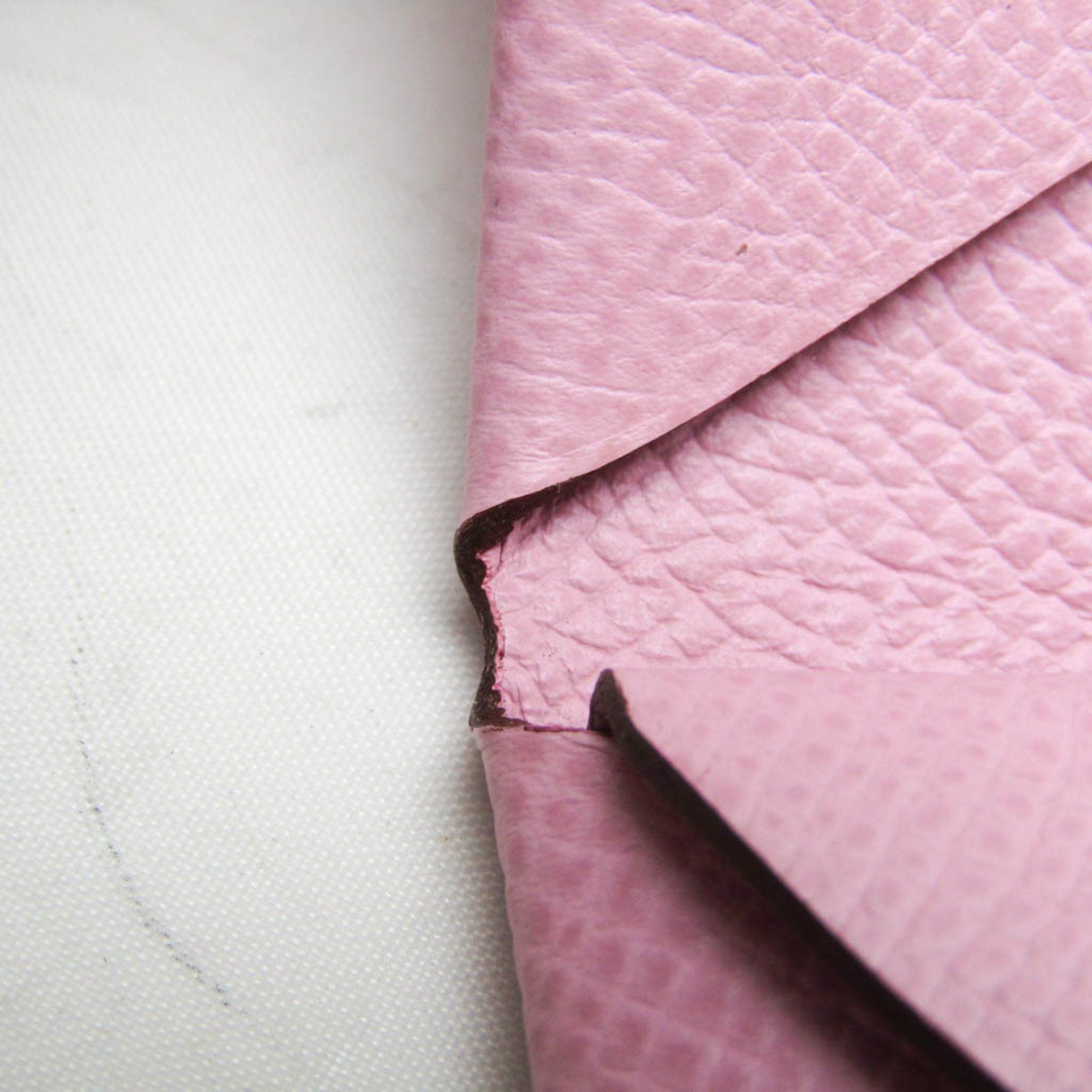 Hermes Hermes Calvi Duo Epsom Leather Card Case Pink Size ONE SIZE - 5 Thumbnail