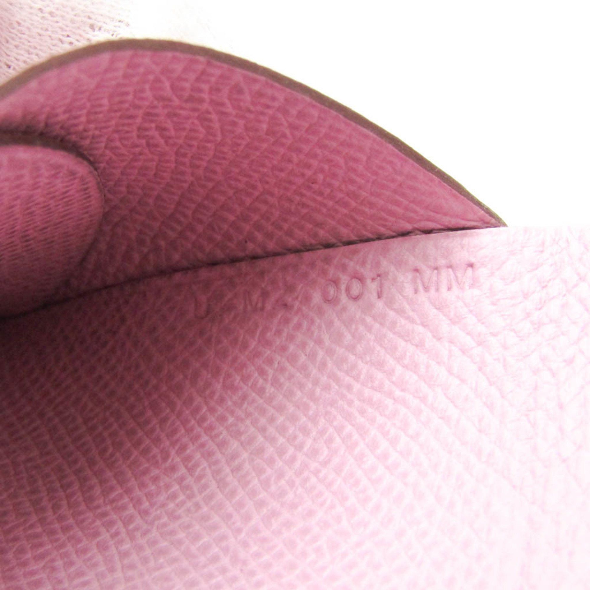 Hermes Hermes Calvi Duo Epsom Leather Card Case Pink Size ONE SIZE - 10 Thumbnail