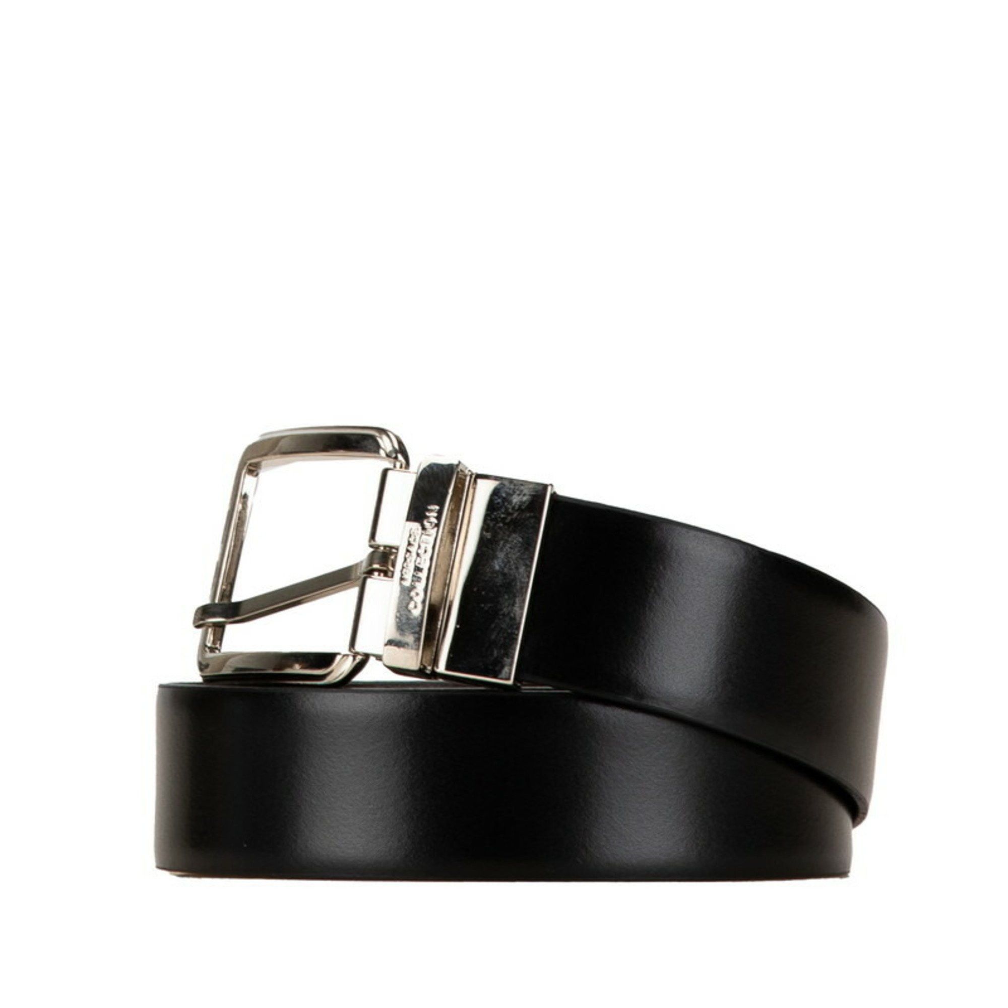 Versace Versace belt black leather men's VERSACE Size ONE SIZE - 2 Thumbnail