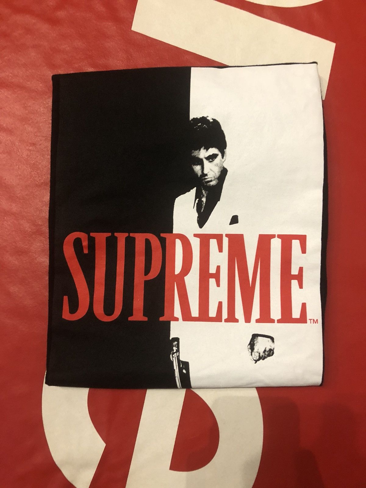 Supreme Scarface Split Tee Red