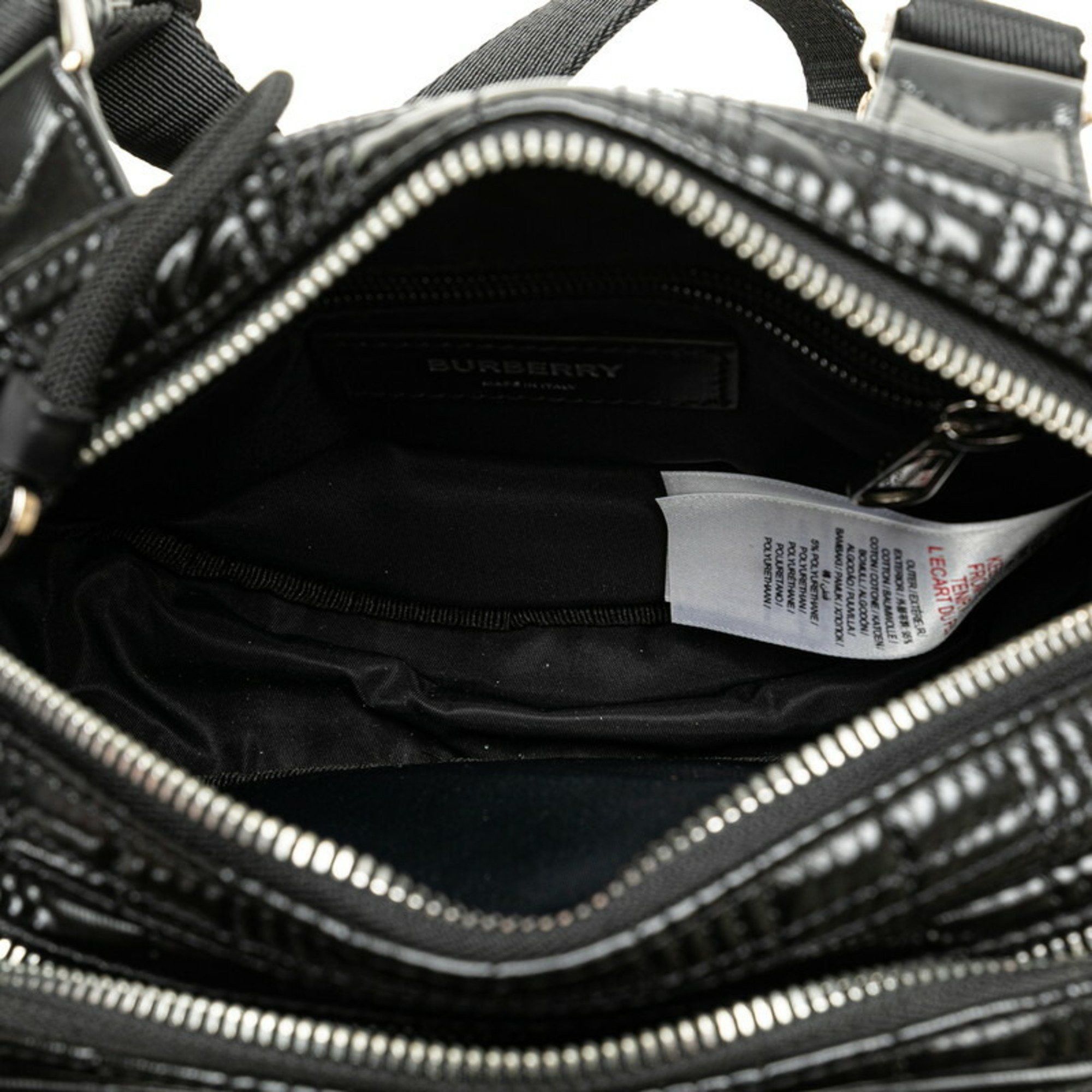 Burberry Burberry Horseferry Crossbody Bag Black Leather Men's BURBERRY Size ONE SIZE - 4 Thumbnail
