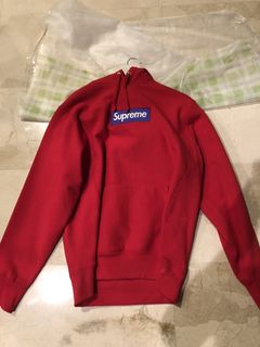 Supreme Supreme Box Logo Hoodie Fw17 Purple On Red 