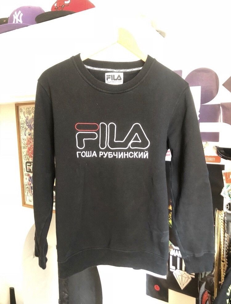 Fila × Gosha Rubchinskiy Black Crewneck SS17 GOSHA RUBCHINSKIY X FILA Size US M / EU 48-50 / 2 - 1 Thumbnail