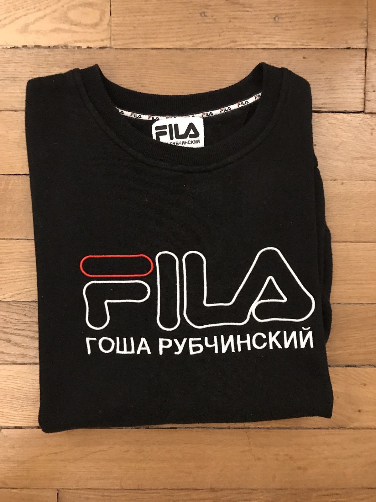 Fila × Gosha Rubchinskiy Black Crewneck SS17 GOSHA RUBCHINSKIY X FILA Size US M / EU 48-50 / 2 - 4 Thumbnail