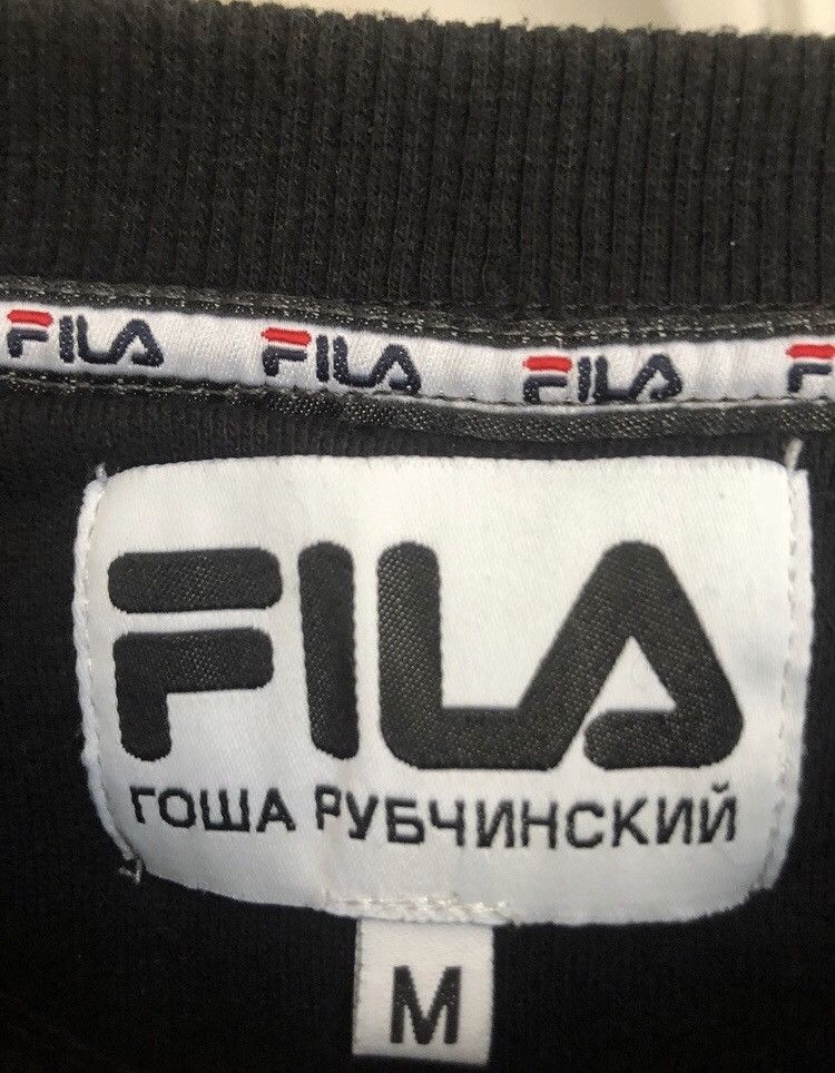 Fila × Gosha Rubchinskiy Black Crewneck SS17 GOSHA RUBCHINSKIY X FILA Size US M / EU 48-50 / 2 - 2 Thumbnail