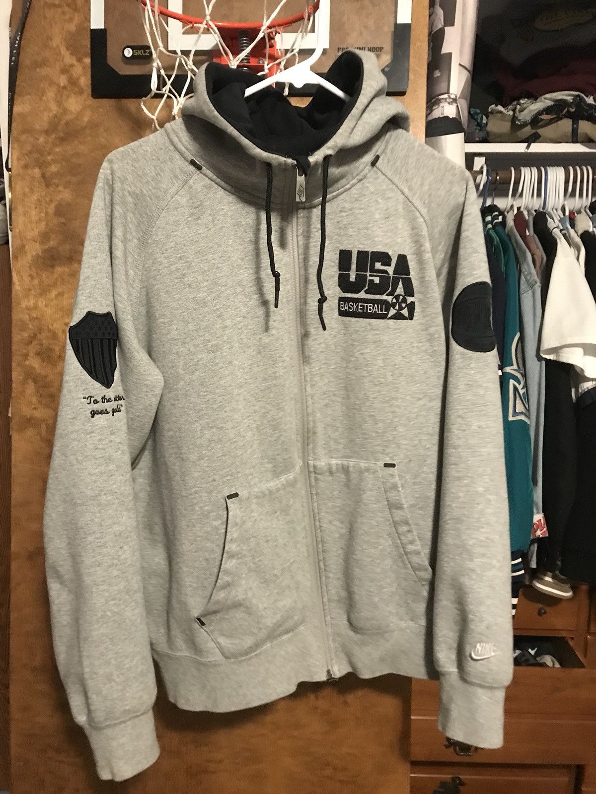 Nike USA Dream Team Basketball London Fleece Tech Hoodie Grailed