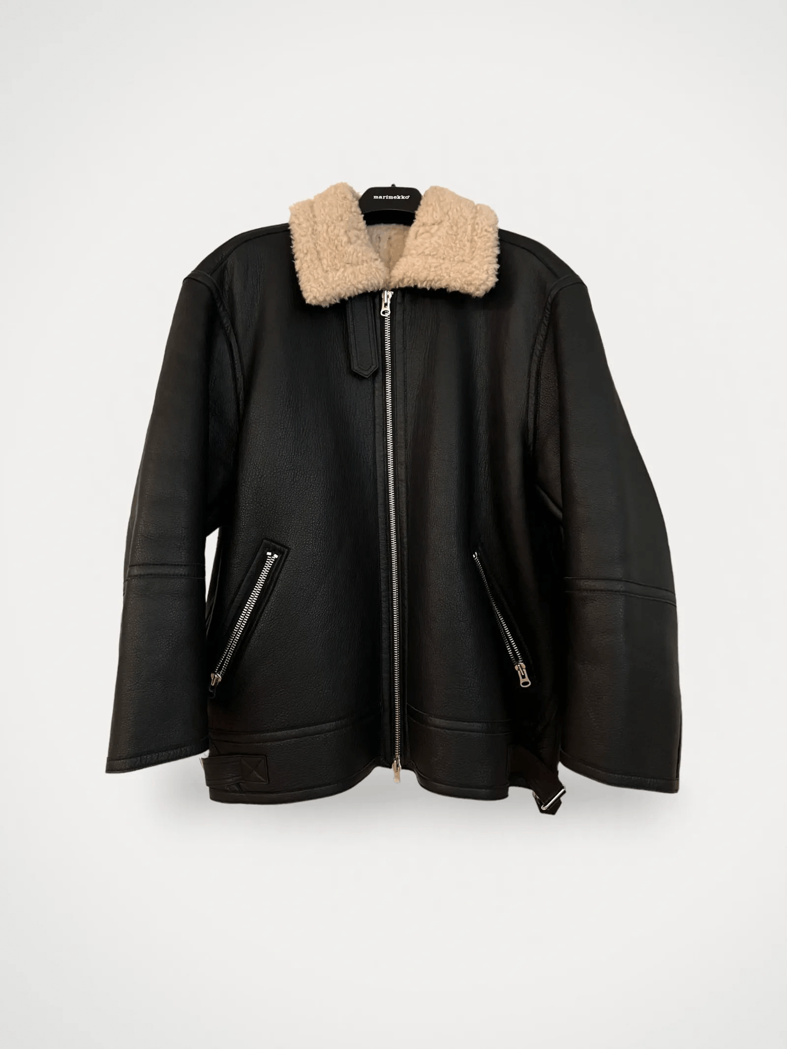 Arket Arket Pile-lined leather jacket Leather Jacket Size M / US 6-8 / IT 42-44 - 2 Thumbnail