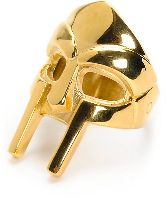 Frank 151 x MF Doom Mask Gold Ring