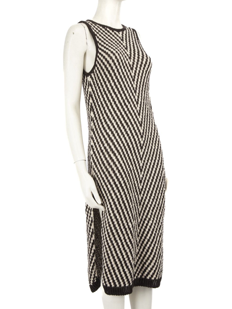Max Mara Striped Knitted Midi Dress Size M / US 6-8 / IT 42-44 - 2 Thumbnail