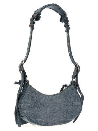Balenciaga Balenciaga Le Cagole XS Shoulder Bag Girly Allover Denim Size ONE SIZE - 3 Thumbnail
