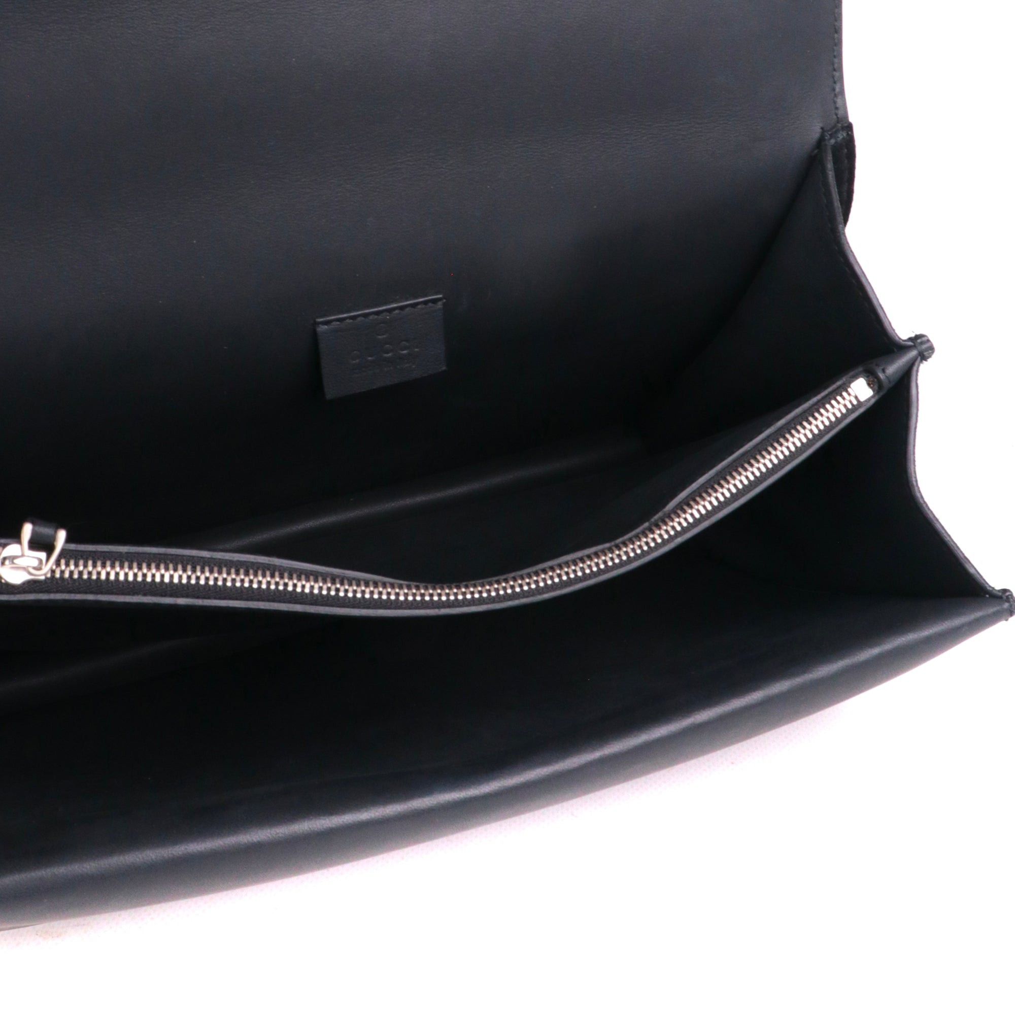 Gucci GUCCI - Gucci medium Dionysus shoulder bag in black suede with rhinestones Size ONE SIZE - 7 Thumbnail
