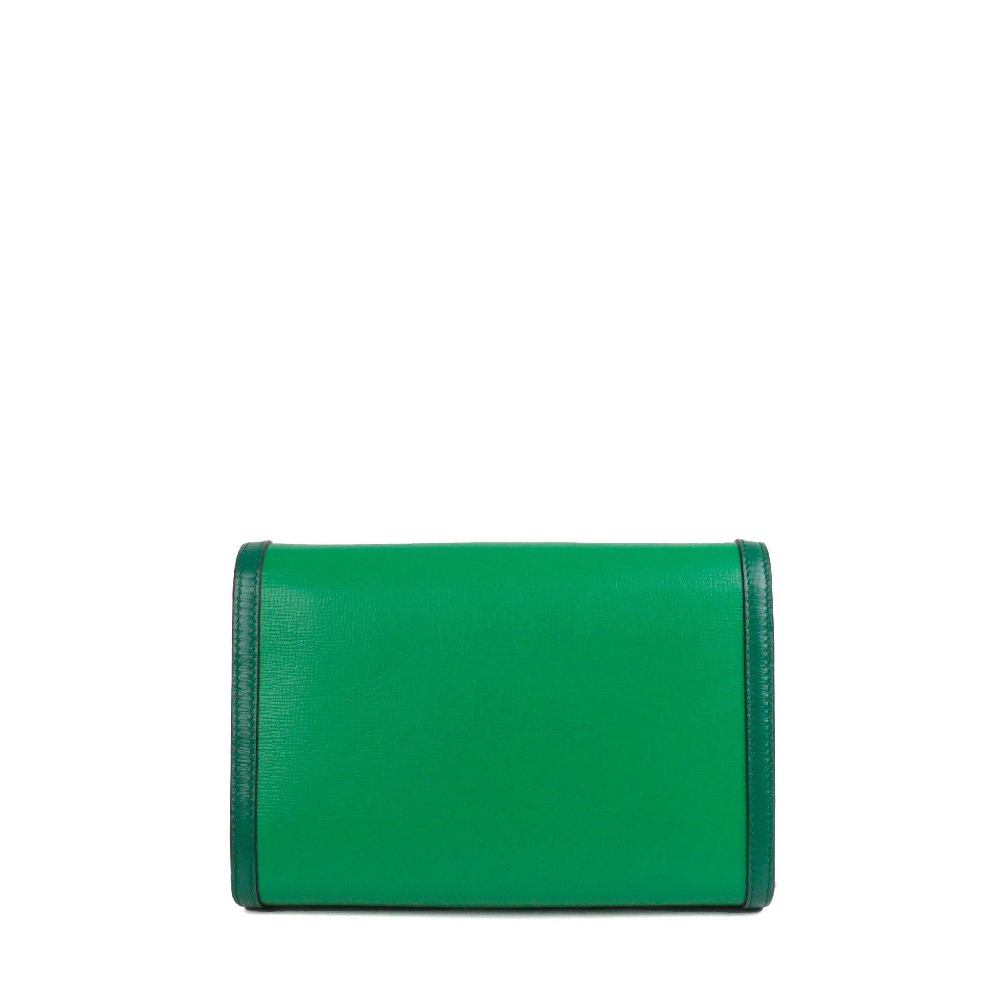 Gucci GUCCI - Gucci Dionysus Wallet On Chain shoulder bag in green leather Size ONE SIZE - 3 Thumbnail