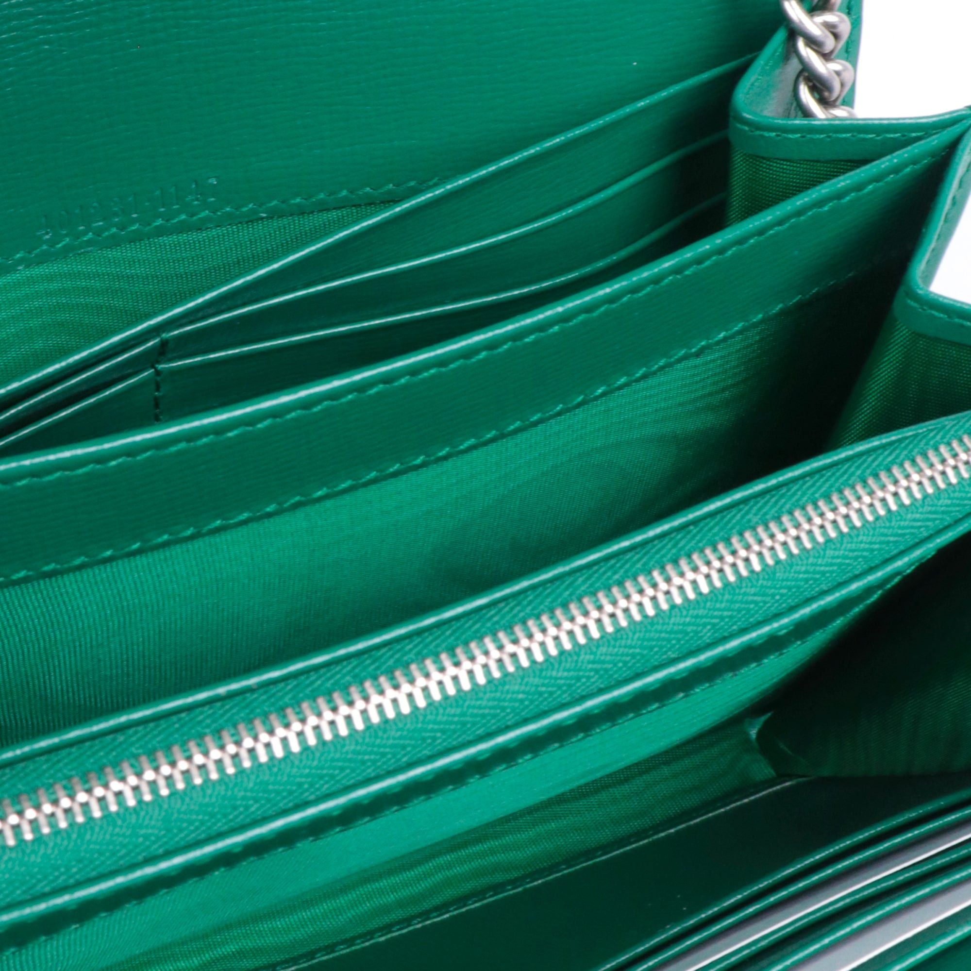 Gucci GUCCI - Gucci Dionysus Wallet On Chain shoulder bag in green leather Size ONE SIZE - 9 Thumbnail