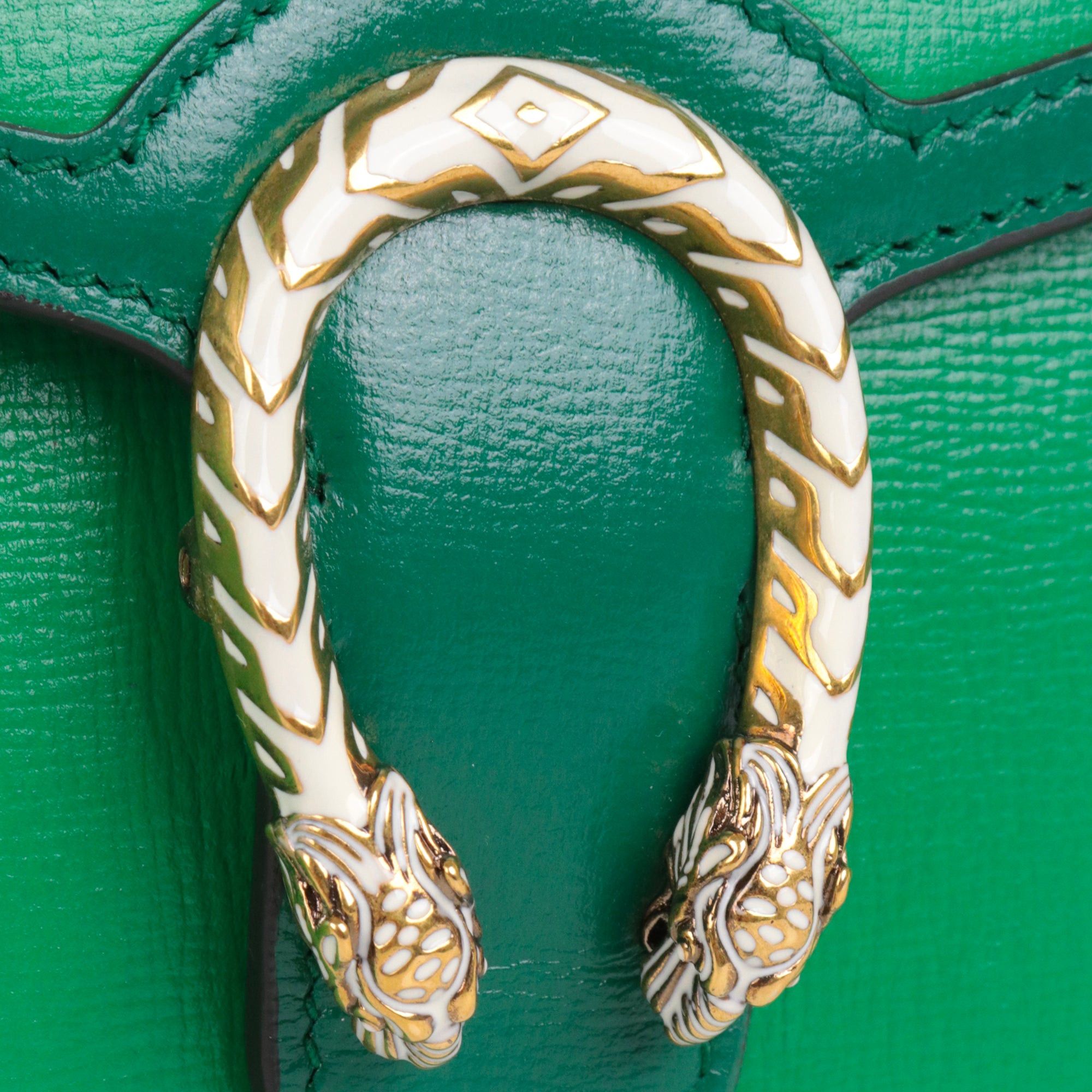Gucci GUCCI - Gucci Dionysus Wallet On Chain shoulder bag in green leather Size ONE SIZE - 5 Thumbnail