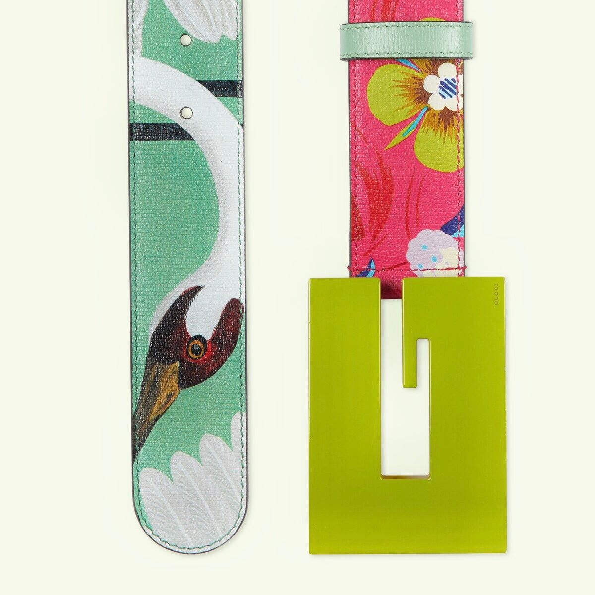 Gucci Gucci Square G Wild Flower Print Belt 85 CM Size ONE SIZE - 2 Thumbnail