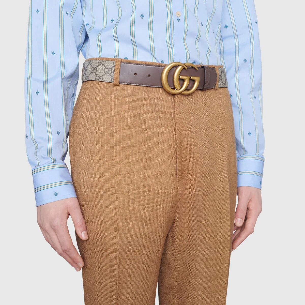 Gucci Gucci GG Double G Buckle Belt 75 CM Size ONE SIZE - 3 Thumbnail