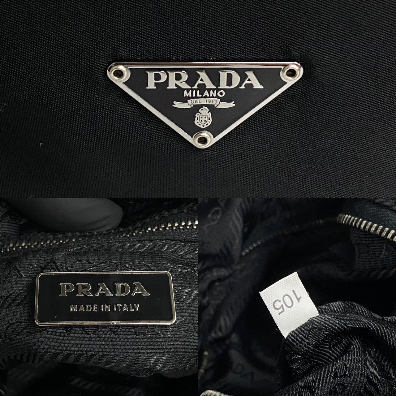 Prada Prada Shoulder Bag Black Nylon Size ONE SIZE - 3 Thumbnail