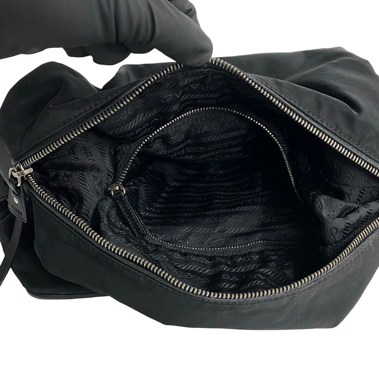 Prada Prada Shoulder Bag Black Nylon Size ONE SIZE - 9 Thumbnail