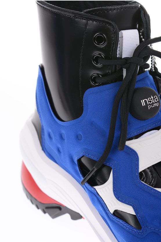 Maison Margiela REEBOK MM22 leather and fabric TABI PROJECT 0 B ankle boots Size US 11 / EU 44 - 4 Thumbnail