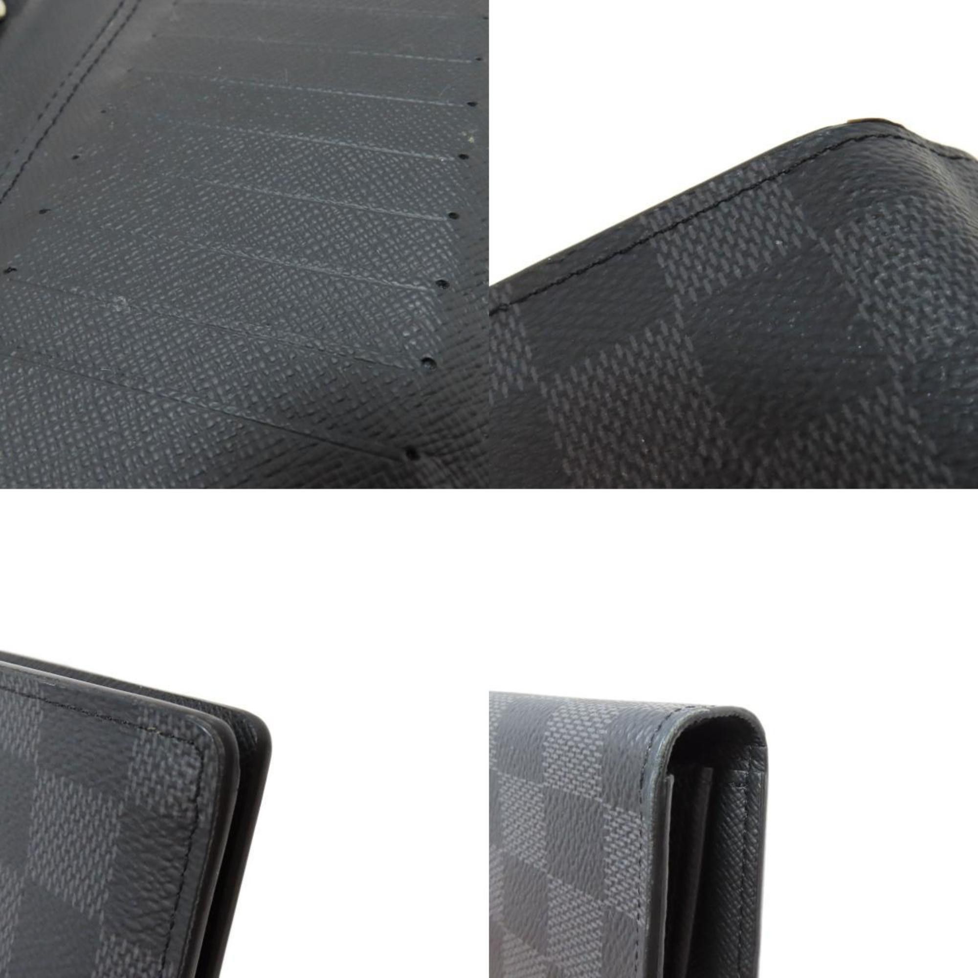 Louis Vuitton Louis Vuitton N62665 Portefeuille Brazza Long Wallet Damier Canvas Men's LOUIS VUITTON Size ONE SIZE - 9 Thumbnail