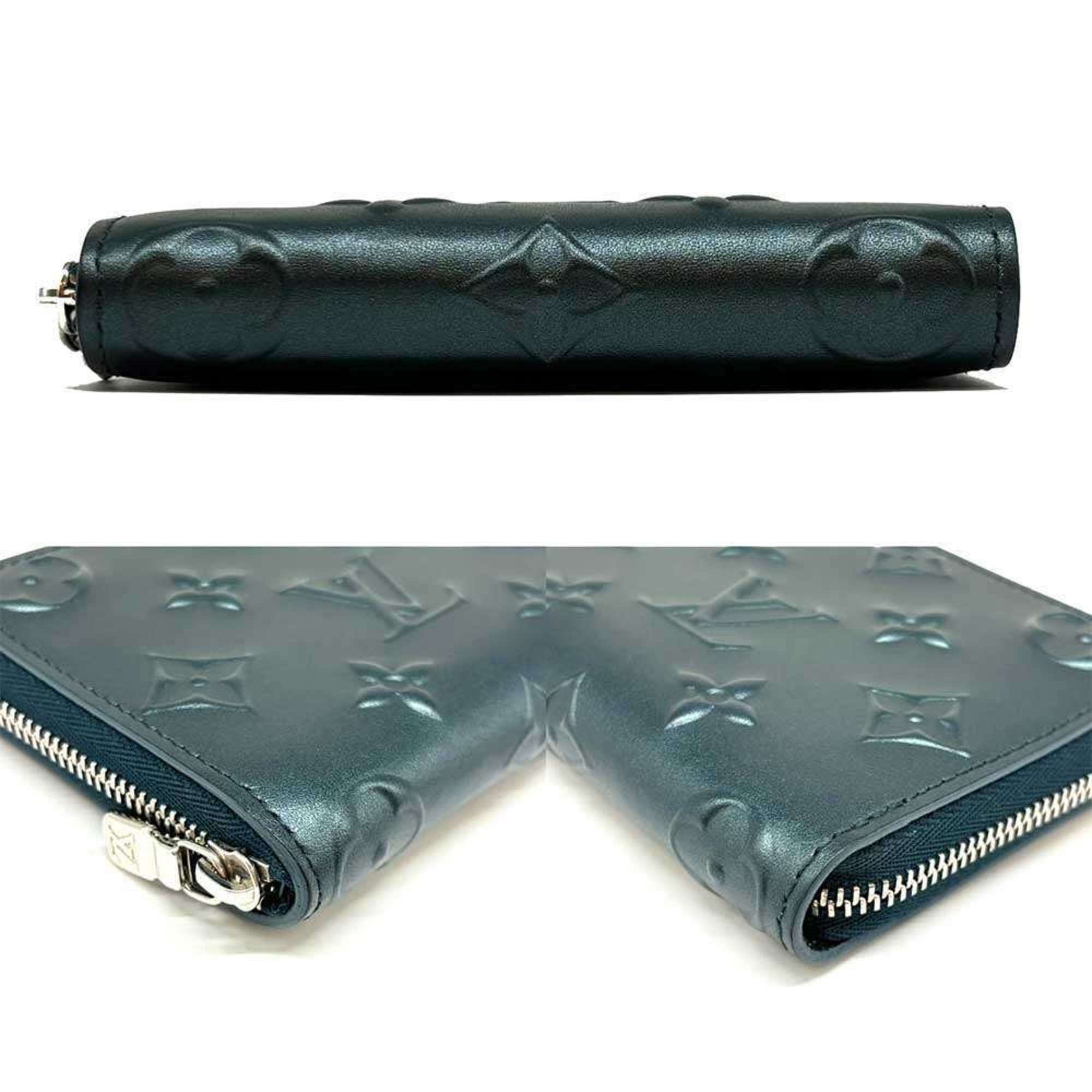 Louis Vuitton Louis Vuitton Zippy Coin Purse Moonogram Steel Blue Monogram Lamé M81860 LOUIS VUITTON Size ONE SIZE - 3 Thumbnail