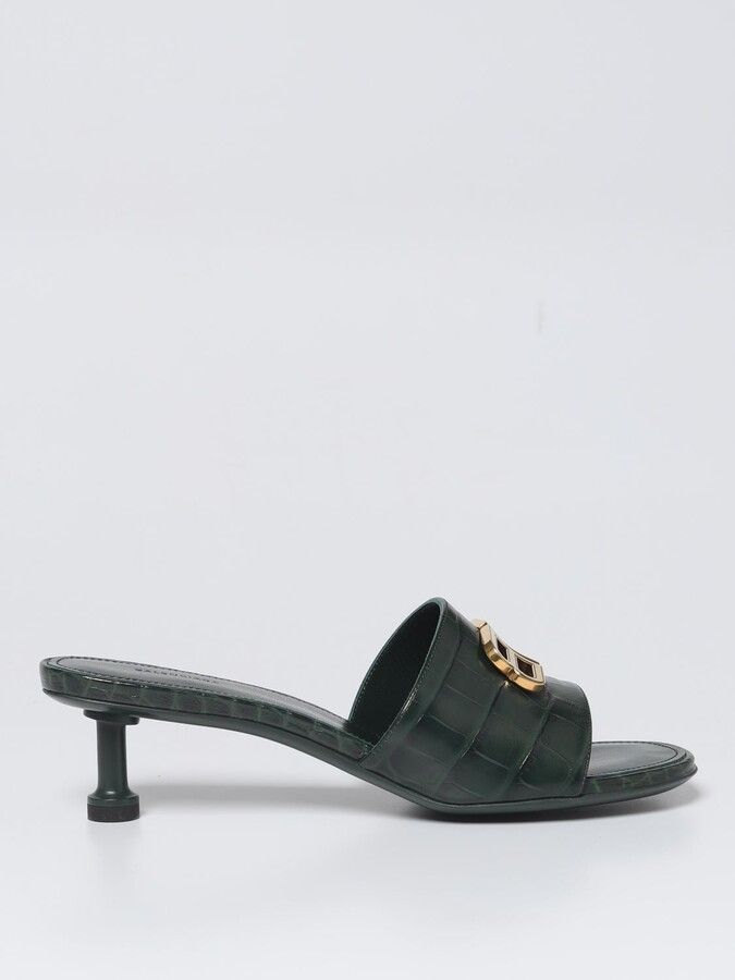 Balenciaga Balenciaga Groupie Sandals in crocodile print leather Size US 9 / IT 39 - 2 Thumbnail