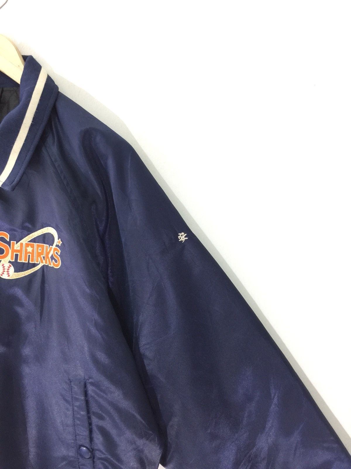 Japanese Brand Vintage Sharks Baseball Team Jacket Size US L / EU 52-54 / 3 - 3 Thumbnail