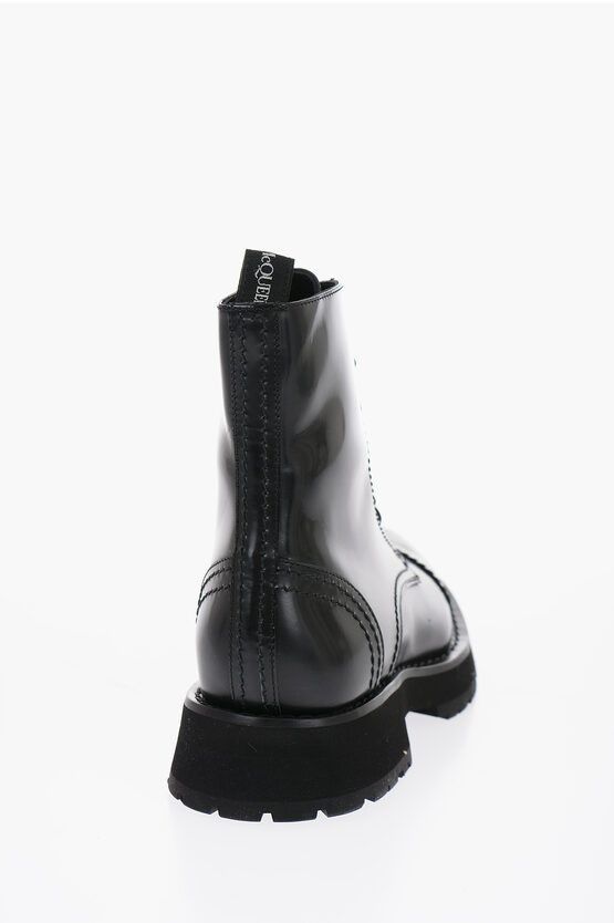 Alexander McQueen Alexsander McQueen Brushed Leather Combat Boots Size US 10 / EU 43 - 2 Thumbnail