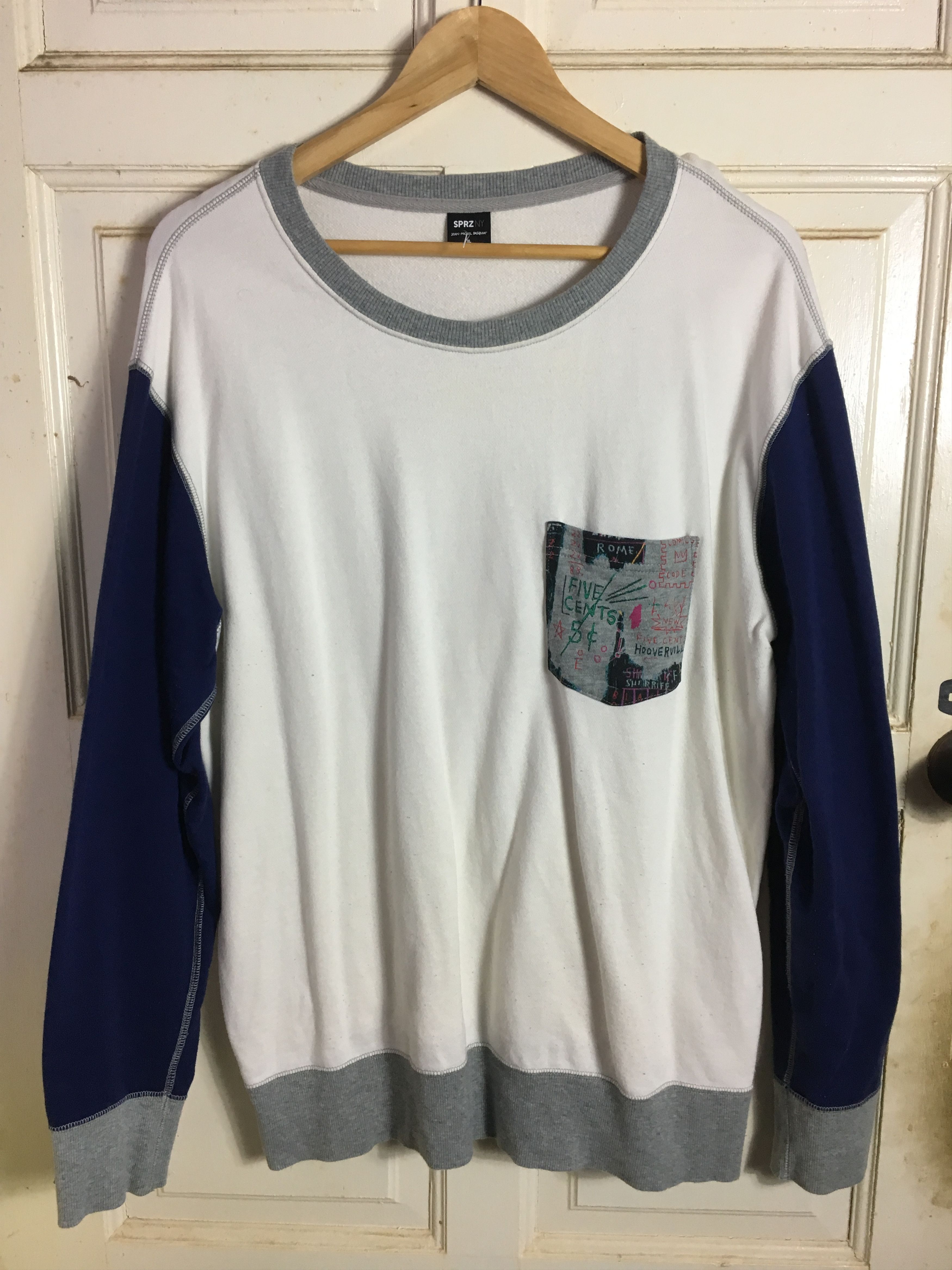 Last drop Before Delete !! Jean Michel Basquiat Single Pocket Reviseble design streetwear pullover crewneck NOT andy warhol supreme kansai yamamoto nike bathing ape