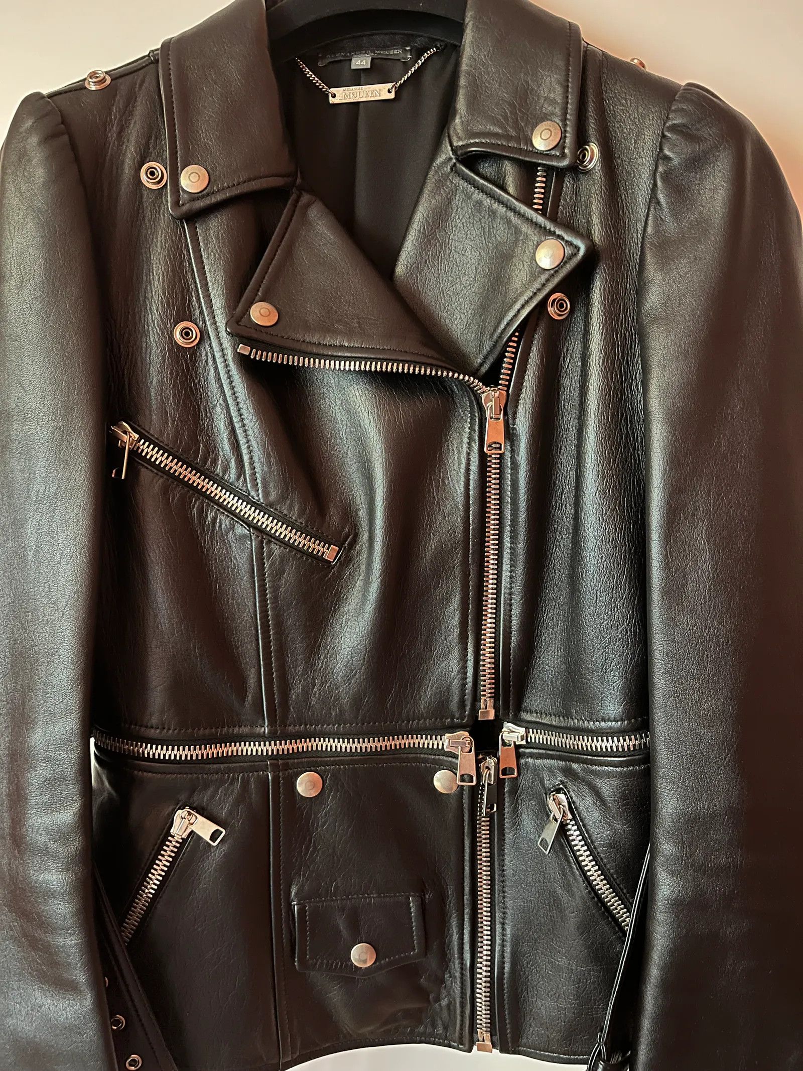 Alexander McQueen Alexander McQueen Leather Jacket Size L / US 10 / IT 46 - 5 Thumbnail