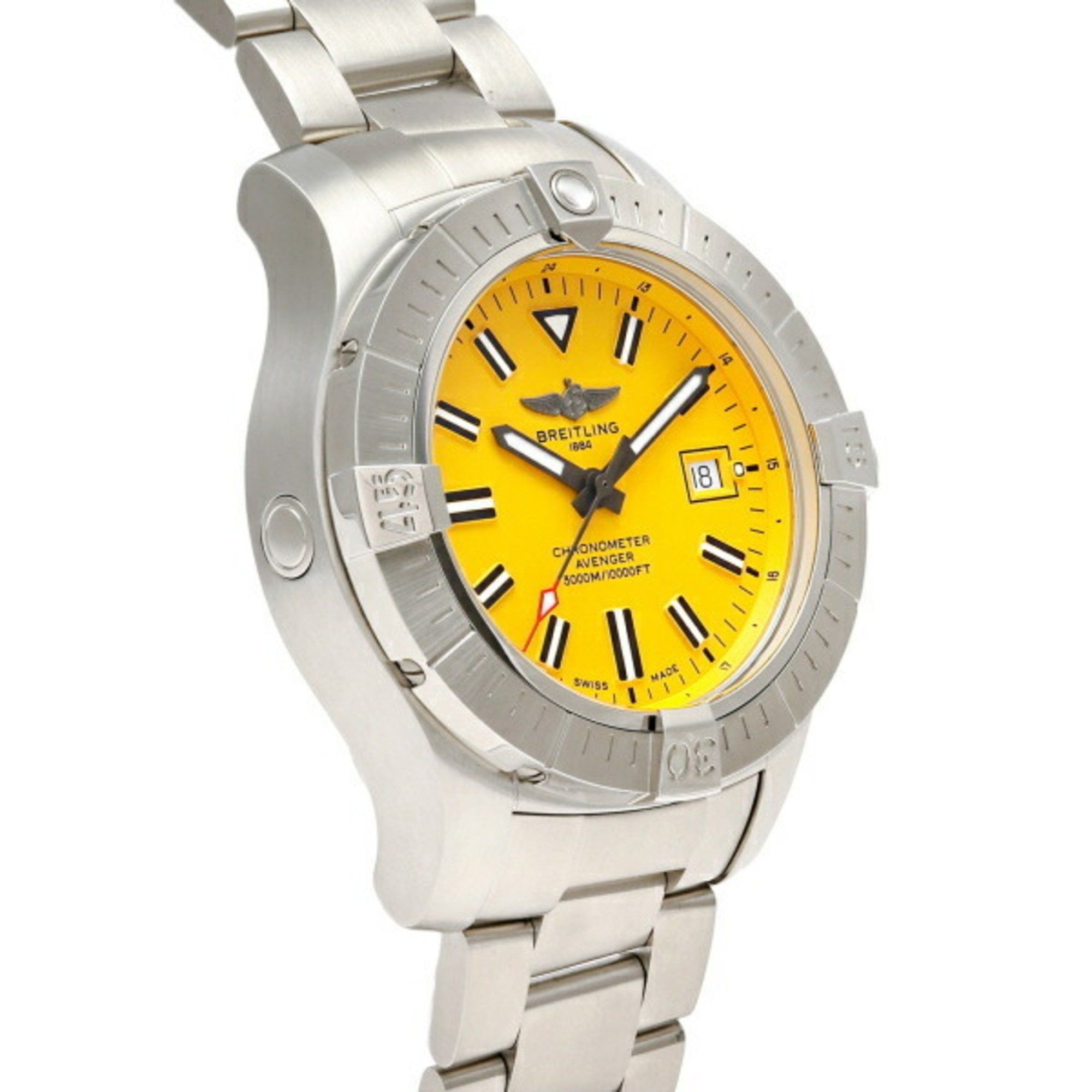 Breitling BREITLING Avenger Automatic 45 Seawolf A17319101I1A1 Yellow Dial Men's Watch __ Size ONE SIZE - 2 Thumbnail