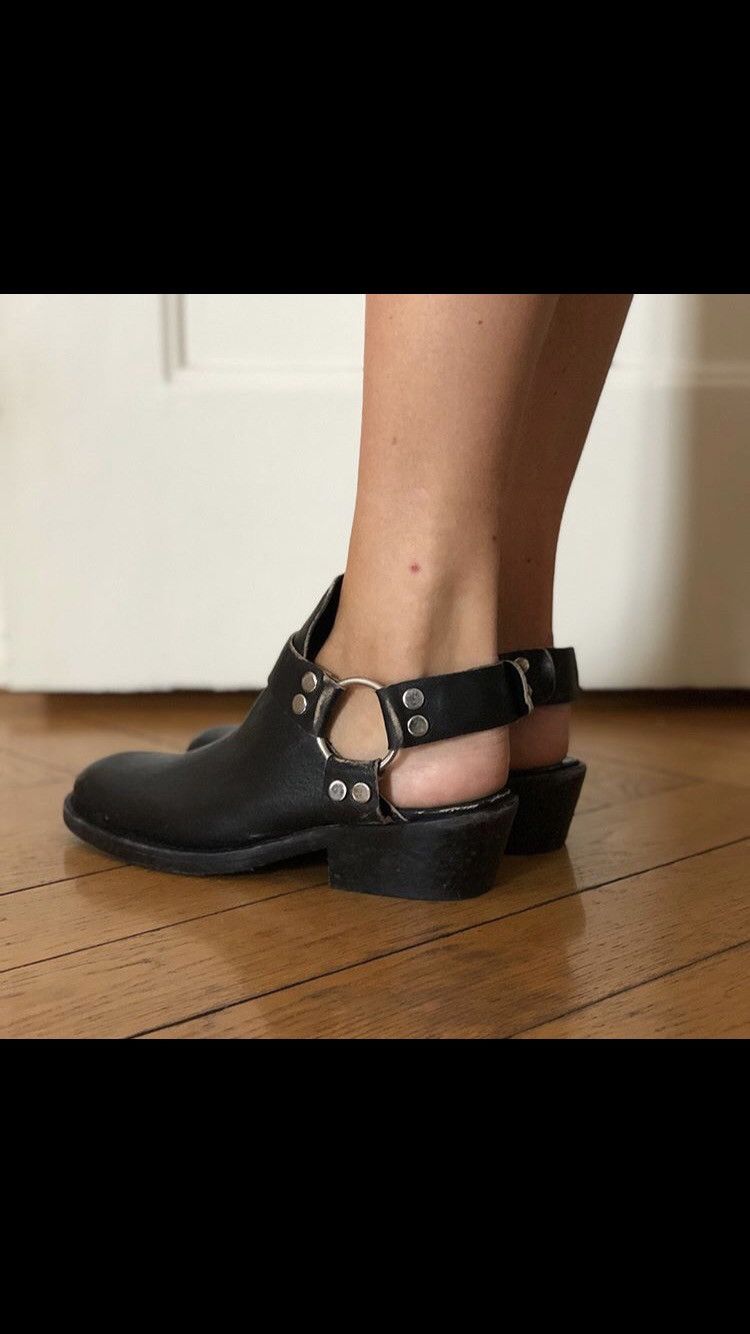 靴 Balenciaga Leather Harness-strap Mules Balenciaga Harness-Strap Leather Mules | Grailed