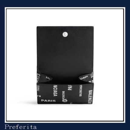 Balenciaga Balenciaga Cash Mini Wallet Bal Paris Allover Size ONE SIZE - 3 Thumbnail