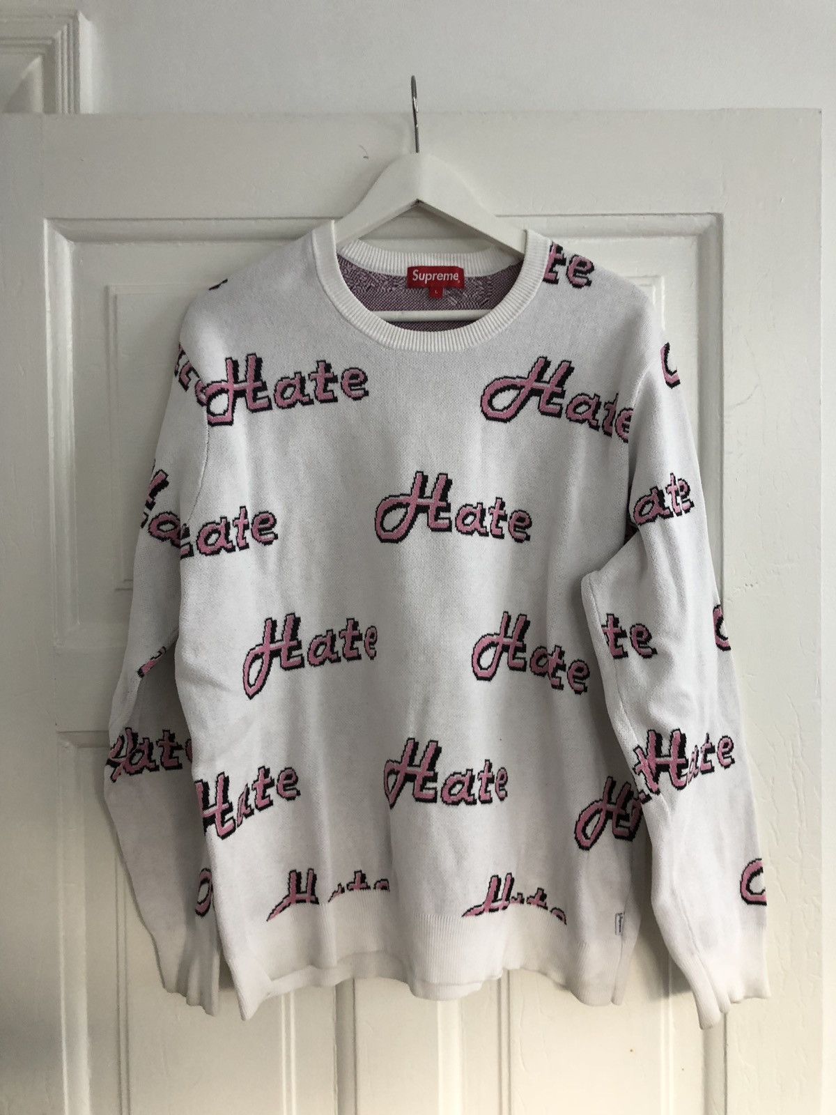 Supreme Supreme Hate Sweater | Grailed