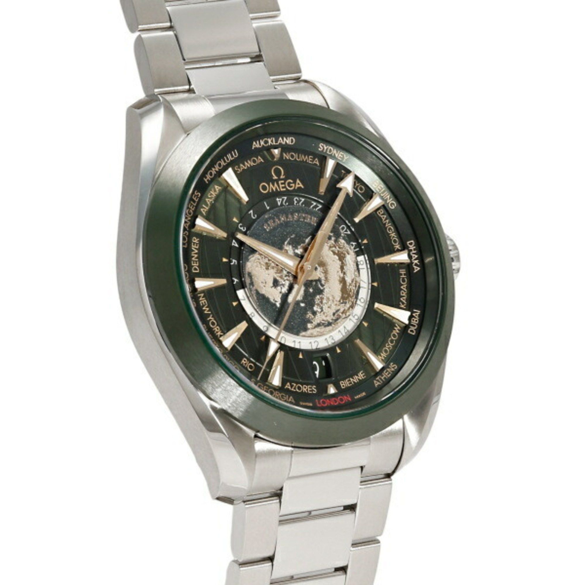 Omega OMEGA Seamaster Aqua Terra 150M Worldtimer 43 MM 220.30.43.22.10.001 Green Dial Men's Watch __ Size ONE SIZE - 2 Thumbnail