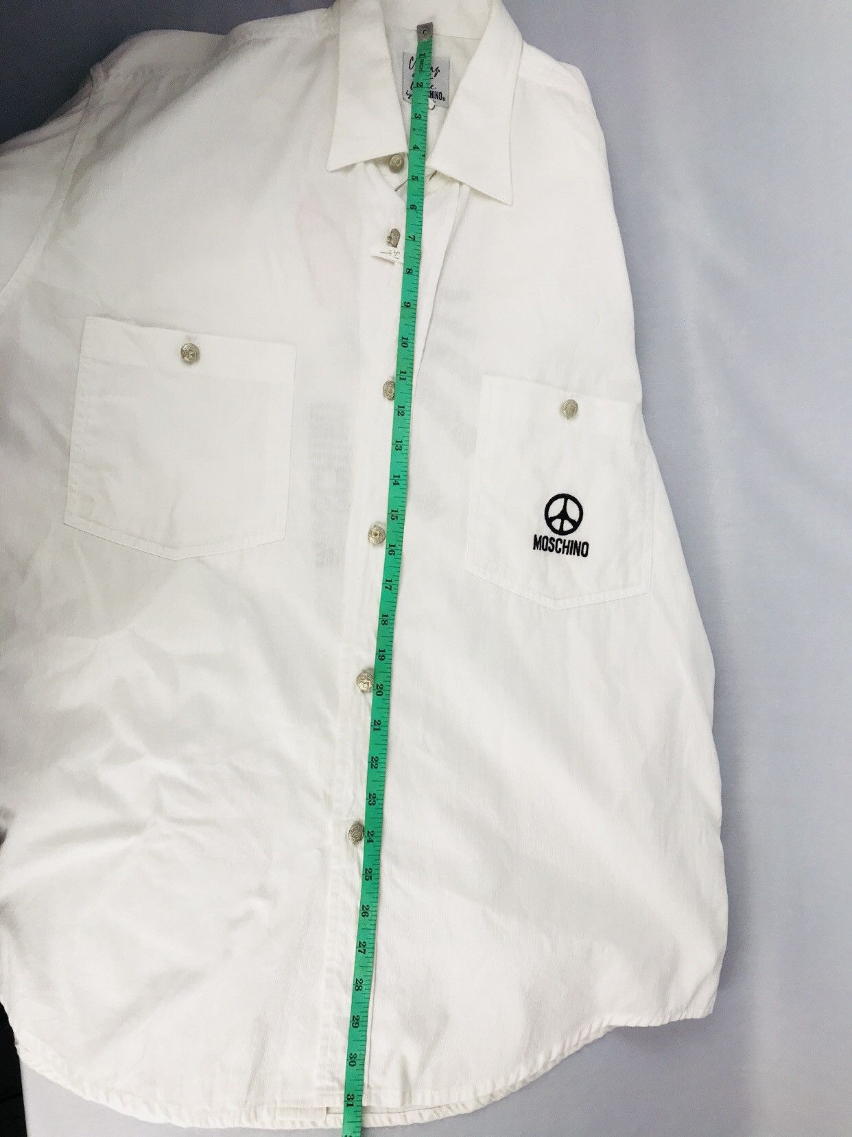 Moschino ❌Last Drop❌MOSCHINO PAN SHIRT LONG SLEEVE Size 40R - 16 Thumbnail