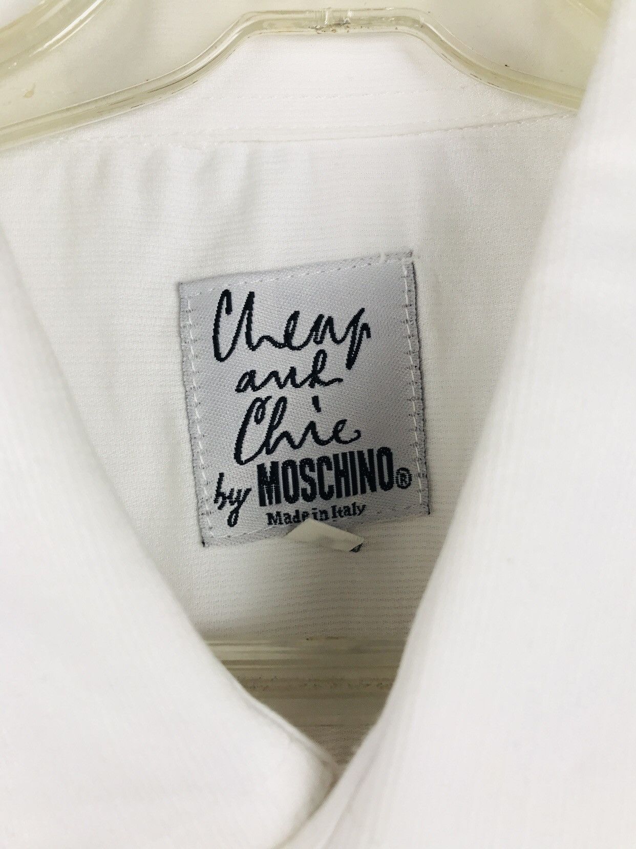Moschino ❌Last Drop❌MOSCHINO PAN SHIRT LONG SLEEVE Size 40R - 5 Thumbnail