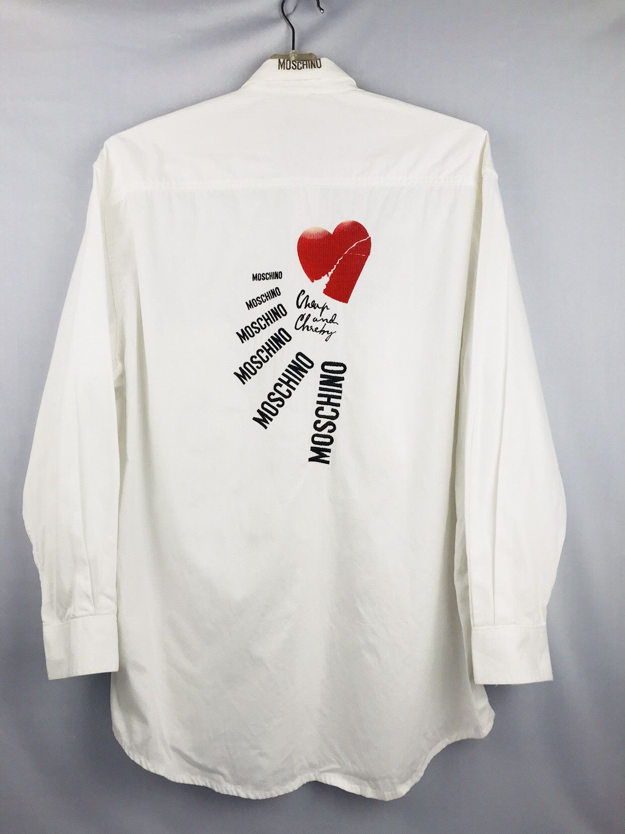 Moschino ❌Last Drop❌MOSCHINO PAN SHIRT LONG SLEEVE Size 40R - 8 Thumbnail
