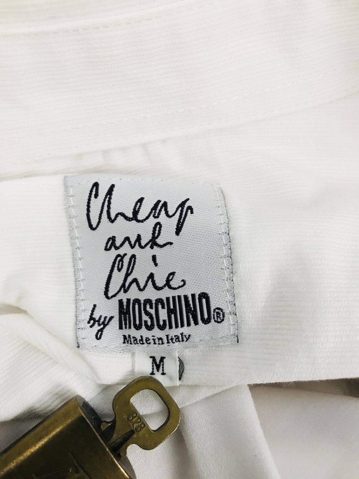 Moschino ❌Last Drop❌MOSCHINO PAN SHIRT LONG SLEEVE Size 40R - 12 Thumbnail