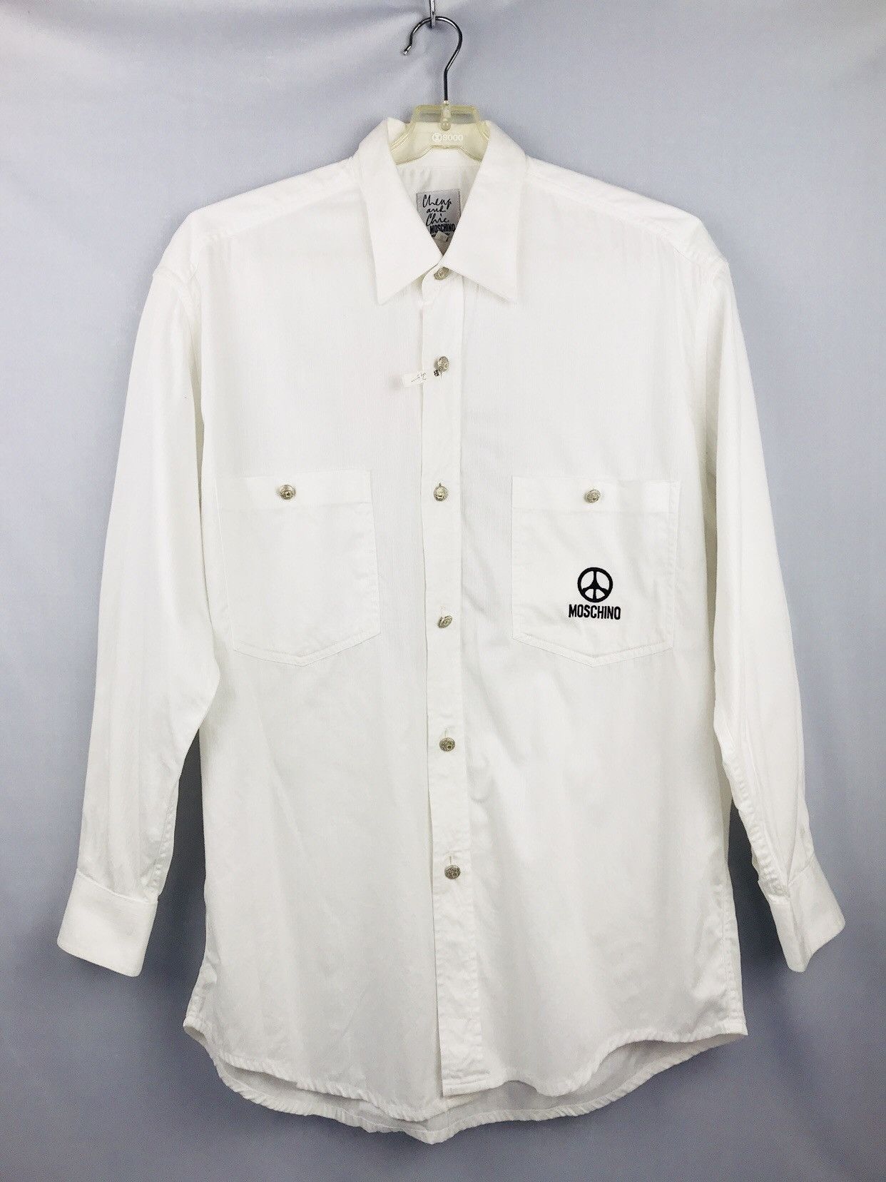 Moschino ❌Last Drop❌MOSCHINO PAN SHIRT LONG SLEEVE Size 40R - 1 Thumbnail