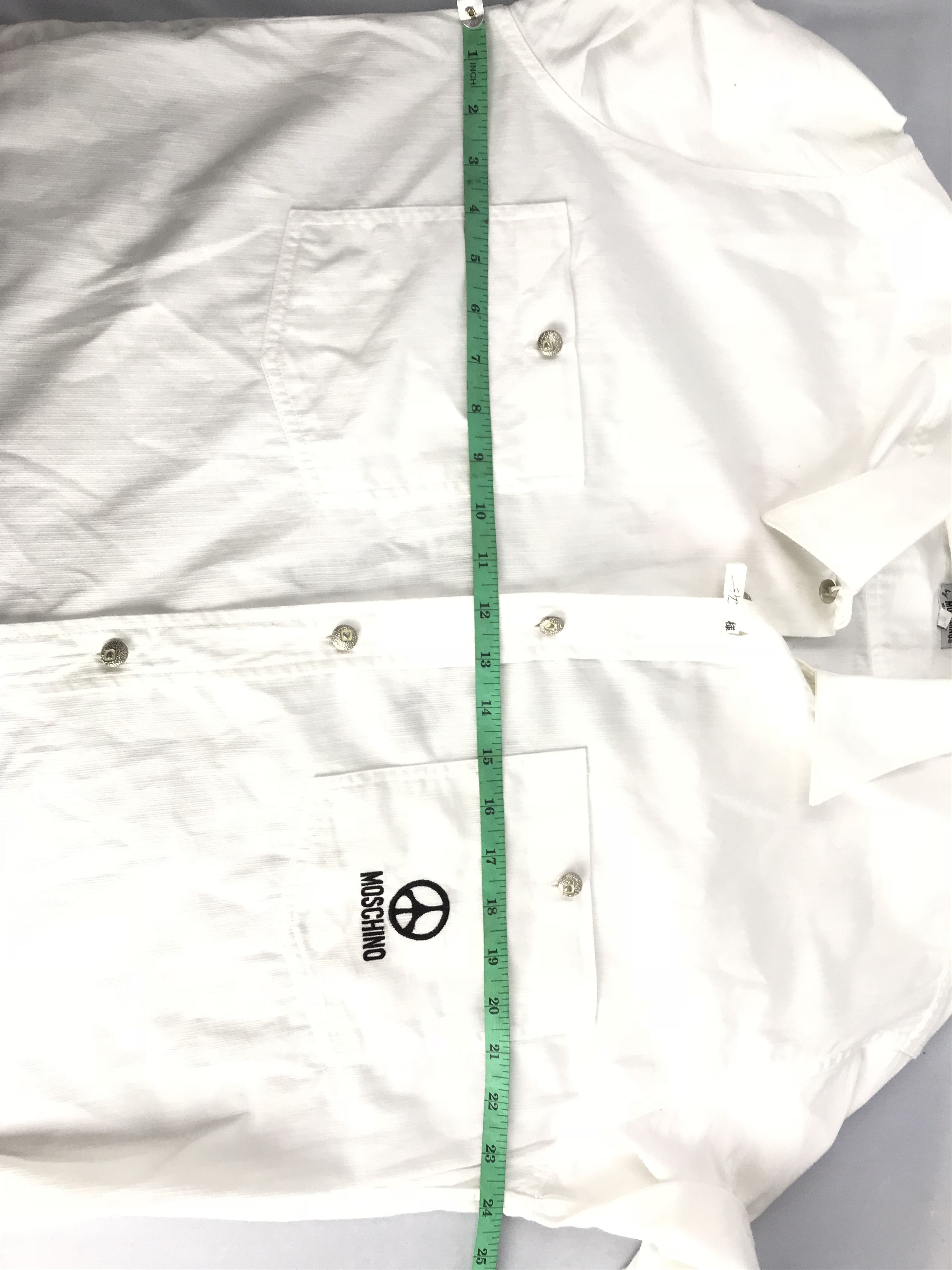 Moschino ❌Last Drop❌MOSCHINO PAN SHIRT LONG SLEEVE Size 40R - 15 Thumbnail
