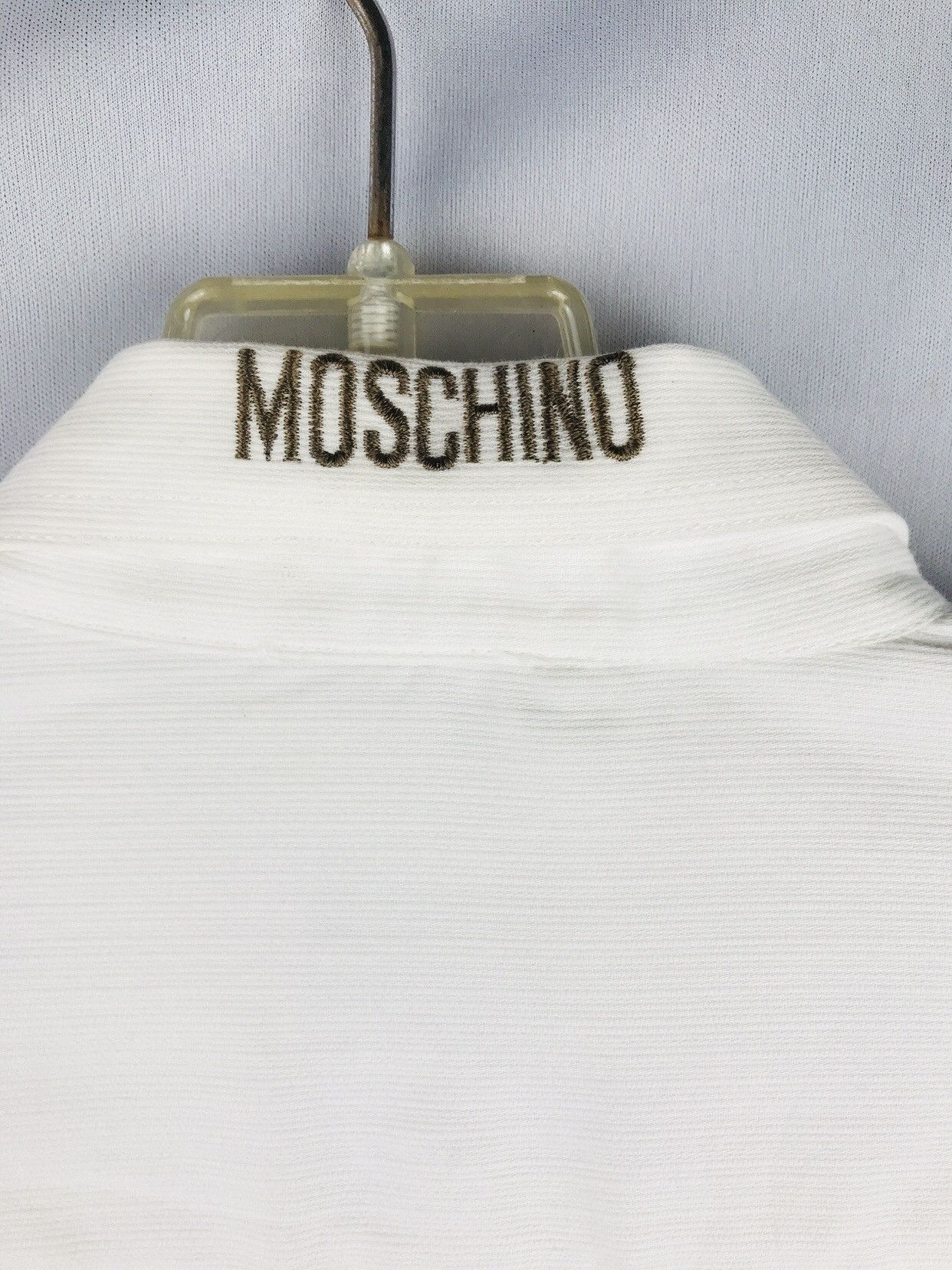 Moschino ❌Last Drop❌MOSCHINO PAN SHIRT LONG SLEEVE Size 40R - 10 Thumbnail