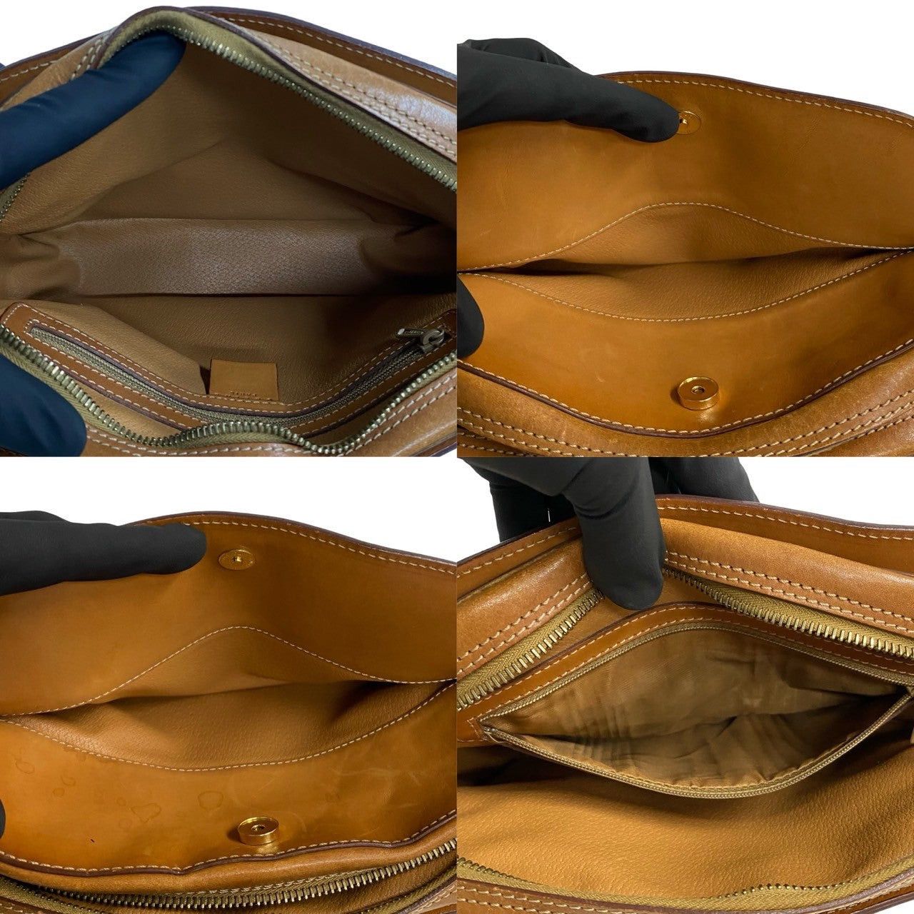 Celine Celine Shoulder Bag Brown Leather Size ONE SIZE - 8 Thumbnail