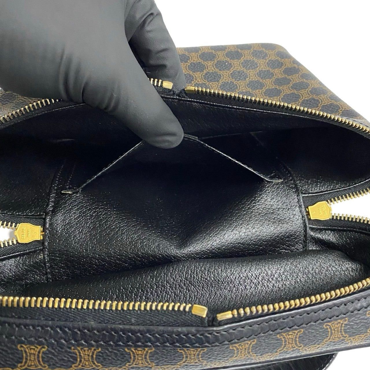Celine Celine Shoulder Bag Black Leather Size ONE SIZE - 8 Thumbnail