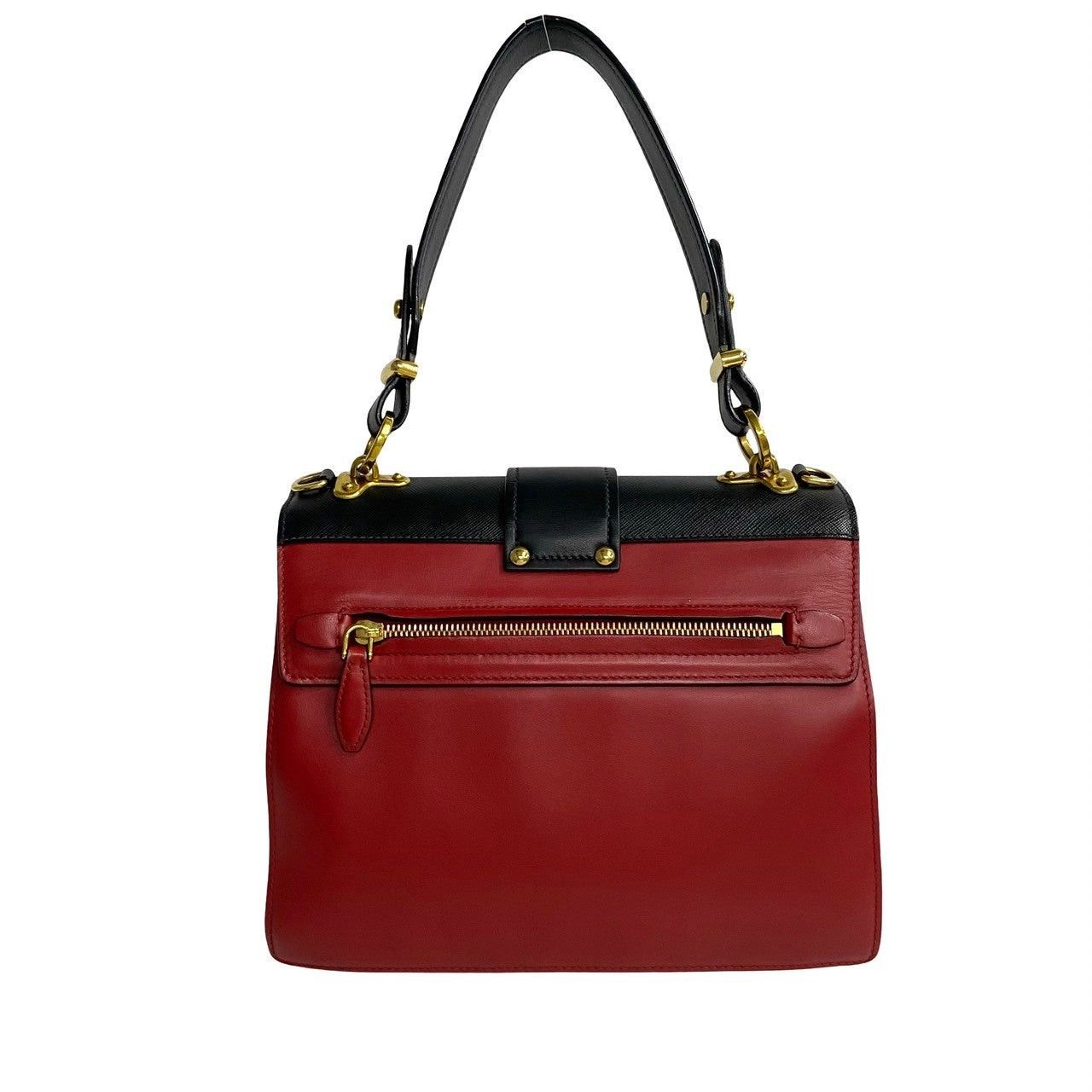 Prada Prada Shoulder Bag Red Leather Size ONE SIZE - 4 Thumbnail