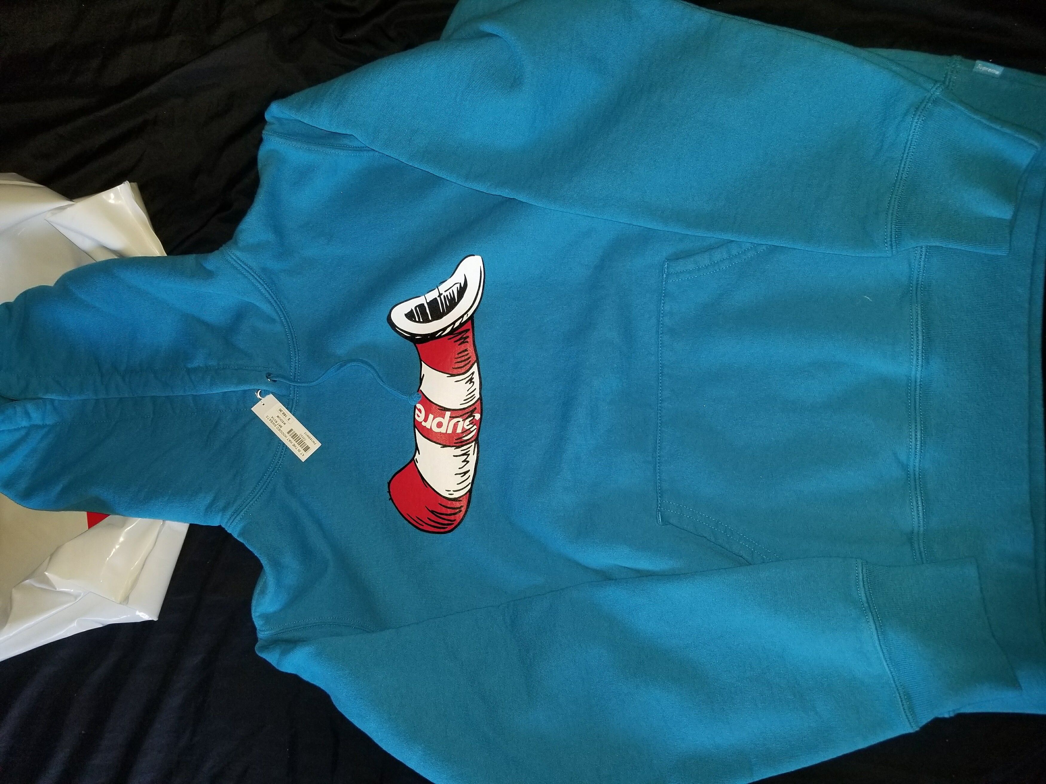 Supreme Supreme Cat In The Hat Hoodie Blue | Grailed