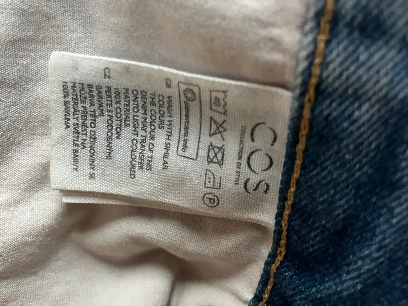 Cos Cos Slim Fit Low rise Cropped length Jeans Size 31" - 3 Thumbnail