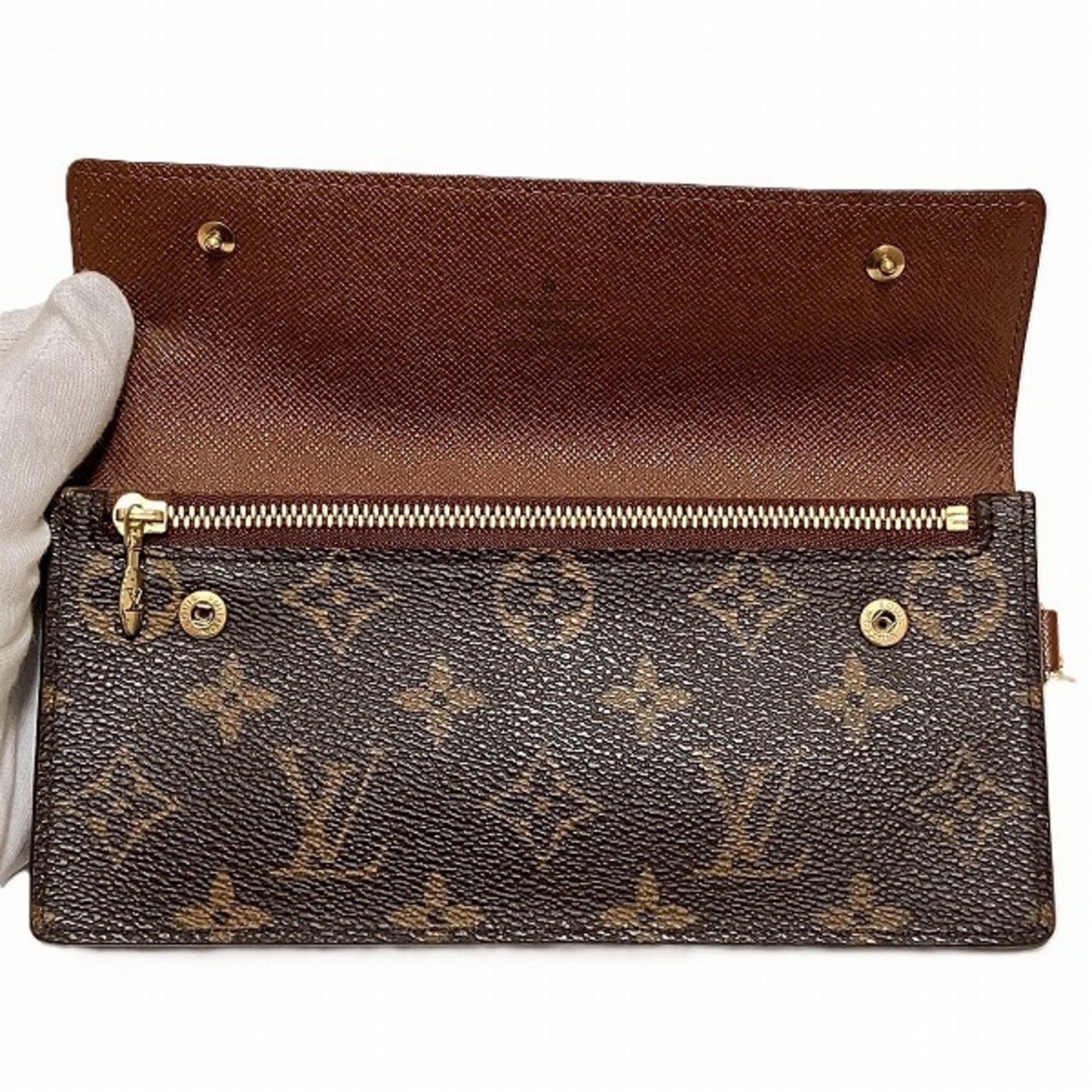 Louis Vuitton Louis Vuitton Monogram Portefeuille Accordion M58008 Chain Wallet Long Bi-fold Men's Size ONE SIZE - 2 Thumbnail