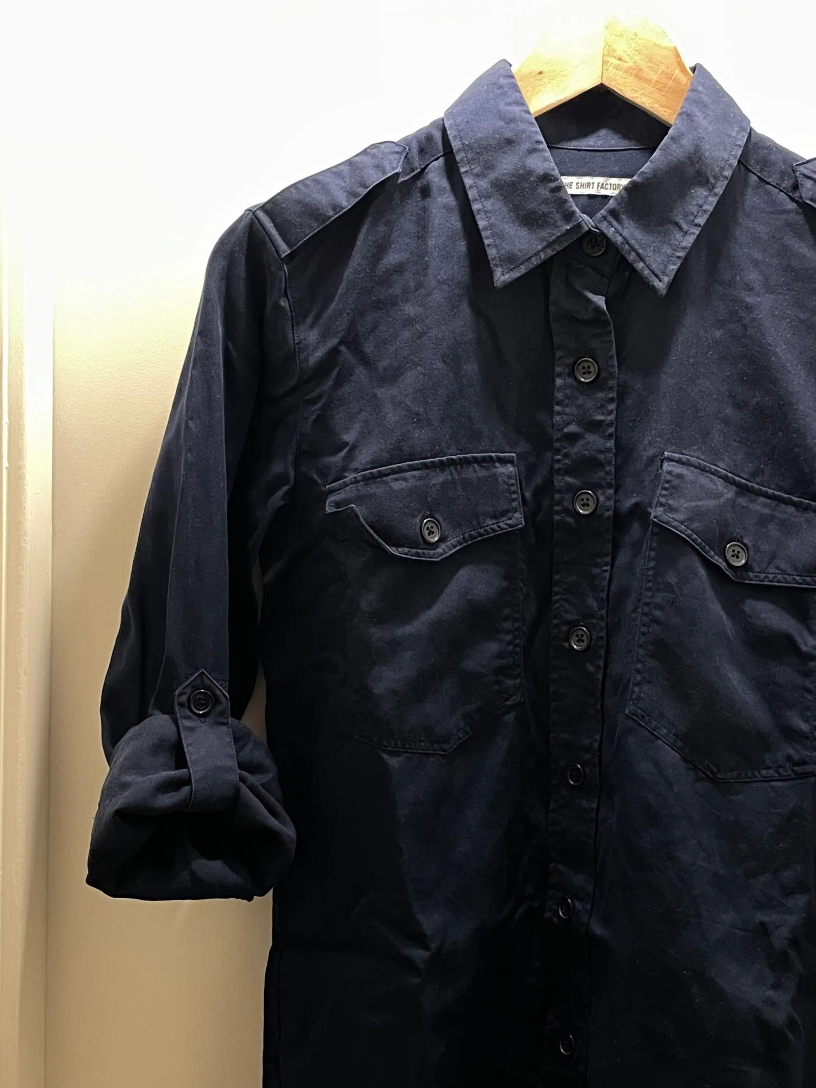 Other THE SHIRT FACTORY Navy Shirt Shirt Size XS / US 0-2 / IT 36-38 - 2 Thumbnail